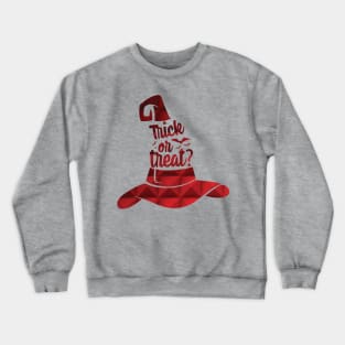 Trick or treat witch hat red Crewneck Sweatshirt